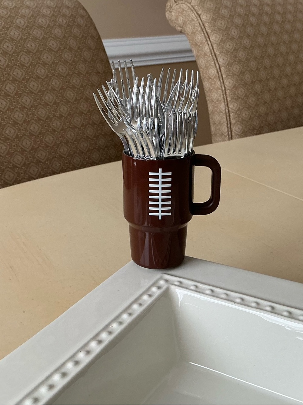 Football Toothpick Holder Platter Decoration + Bonus 🏈